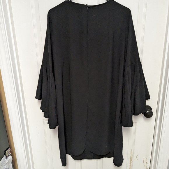 Simply Vera Vera Wang Bell-Sleeve Black Dress Ladies XL EUC - Picture 7 of 13